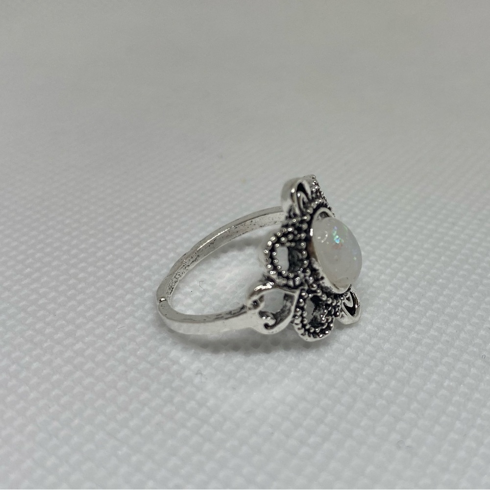 Silver And Opal Ring - Picture 2 of 3
